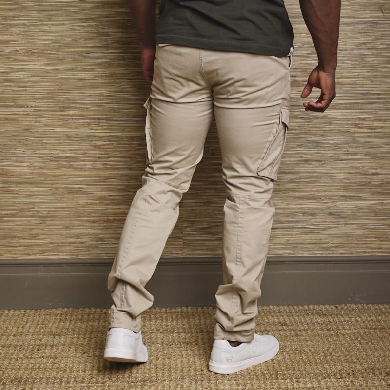Pioneer Slim Cargo Pants - Stone
