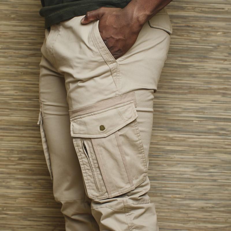 Pioneer Slim Cargo Pants - Stone