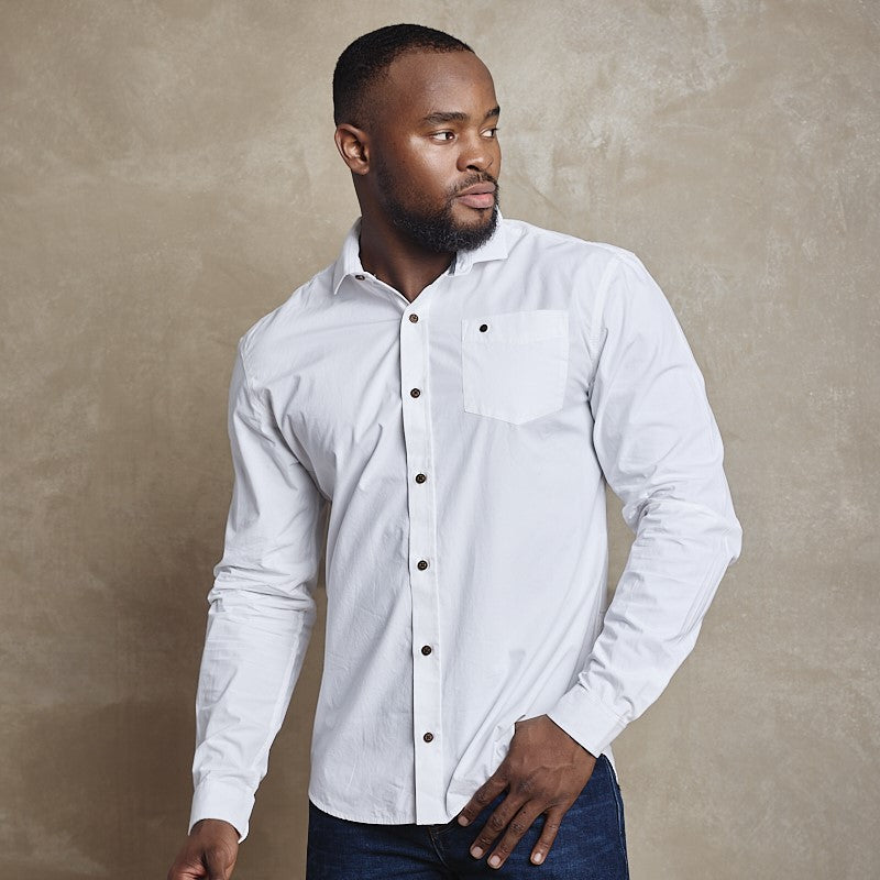 Kingsley Heath Classic Slim Fit Shirt - Pelican