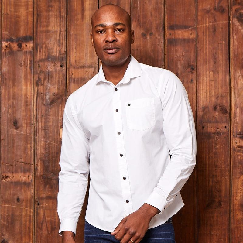Kingsley Heath Classic Slim Fit Shirt - Pelican