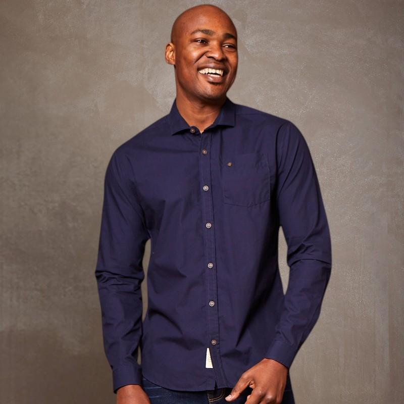 Kingsley Heath Classic Slim Fit Shirt - Midnight