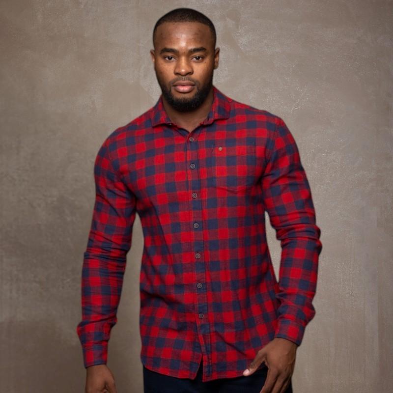 Dargle Gingham Flannel Slim Fit Shirt Masai  - Masai