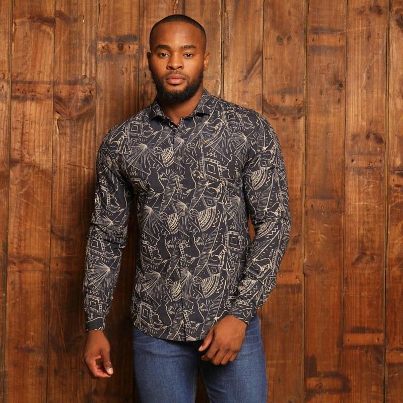 Kh Abstract Elements Sf Shirt - Midnight