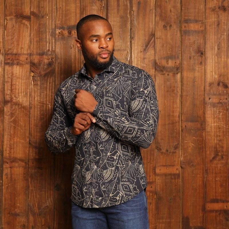Kh Abstract Elements Sf Shirt - Midnight