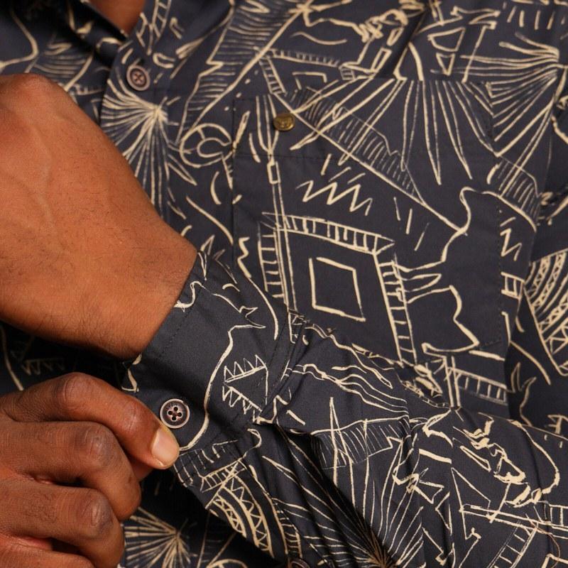 Kh Abstract Elements Sf Shirt - Midnight