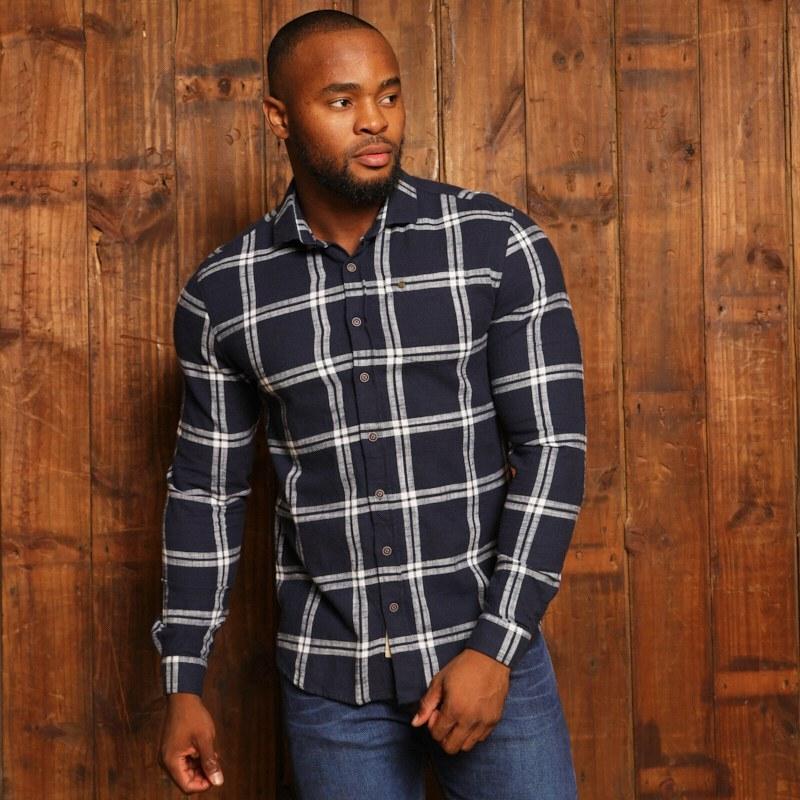 Dargle Flannel Sf Shirt - Midnight
