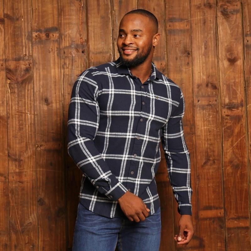 Dargle Flannel Sf Shirt - Midnight