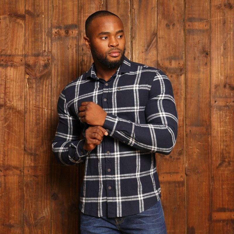 Dargle Flannel Sf Shirt - Midnight