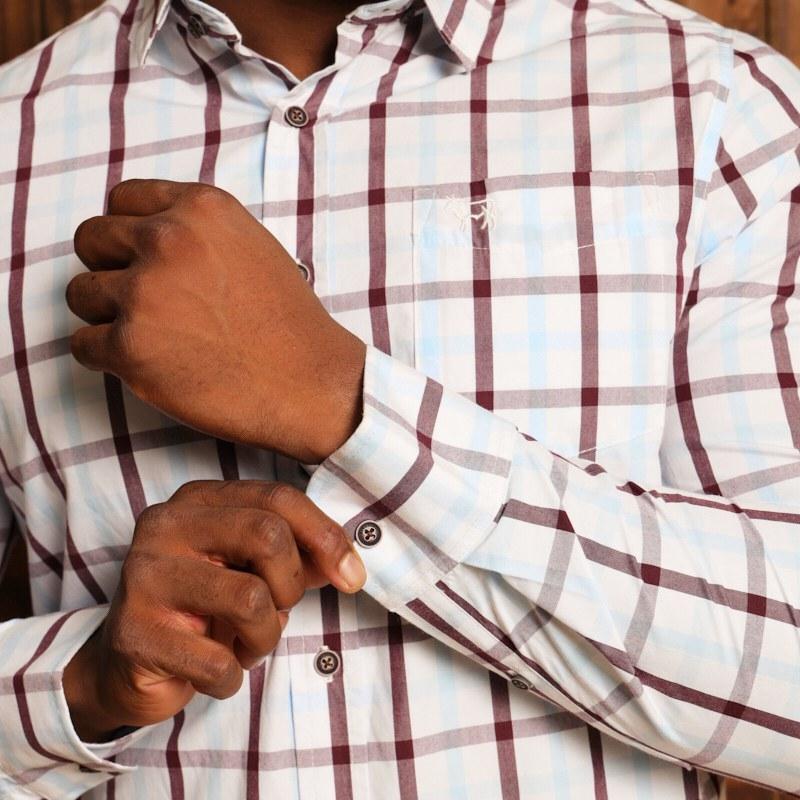 Kingsley Midlands Meander Muscle Fit Shirt - Pelican