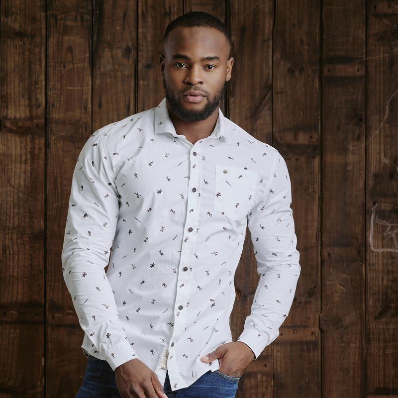 Kingsley Heath Rugby League Slim Fit Shirt - Pelican