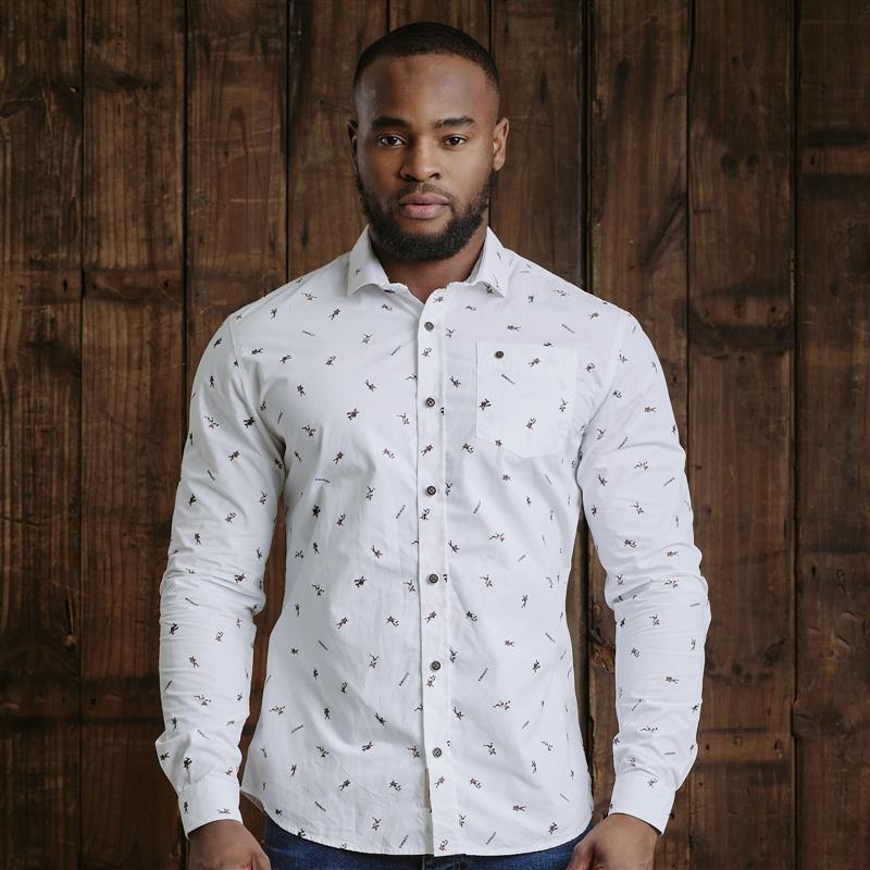Kingsley Heath Rugby League Slim Fit Shirt - Pelican