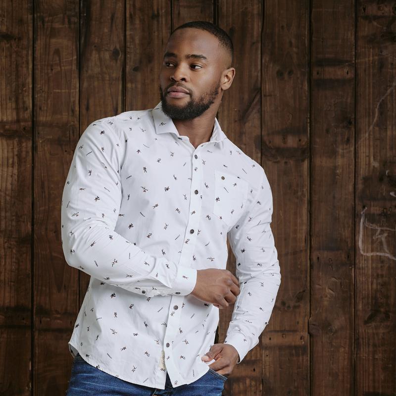 Kingsley Heath Rugby League Slim Fit Shirt - Pelican
