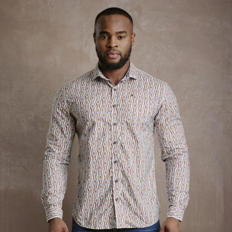 Nandi Seed Slim Fit Shirt - Pelican