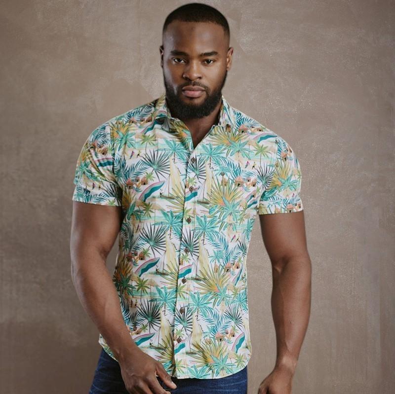Kingsley Mozam Beach Short Sleeve Shirt  - Pelican