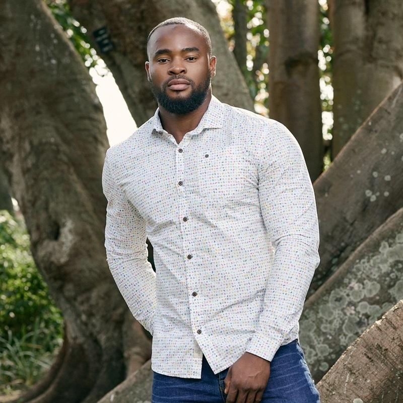 Kingsley Heath Elements Slim Fit Shirt - Pelican