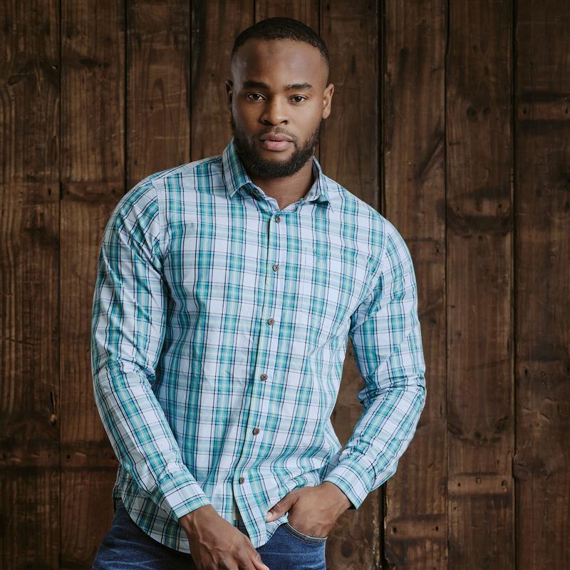 Kingsley Summer Shades Muscle Fit Shirt  - Teal