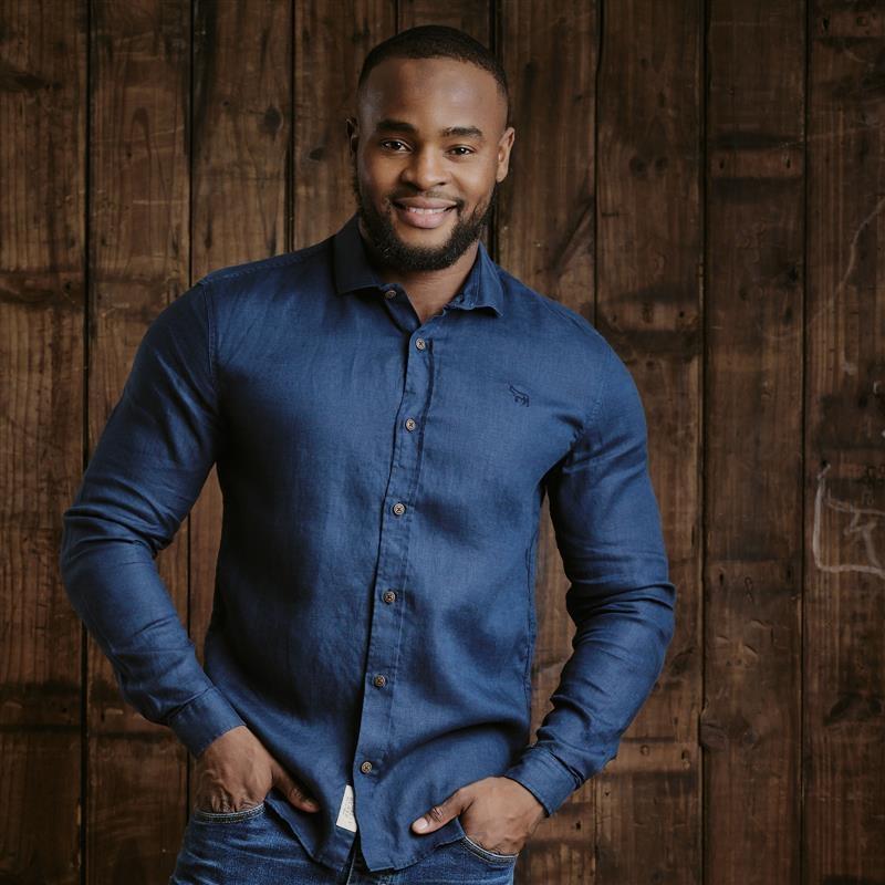 Kingsley Endless Summer Linen Slim Fit Shirt - Midnight