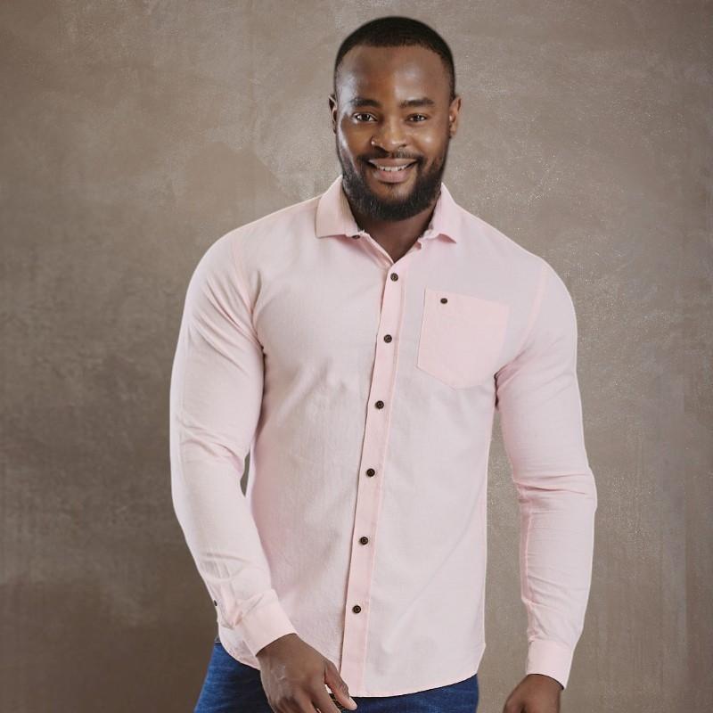 Kingsley Luxury Oxford Dobbie Slim Fit Shirt - Trout