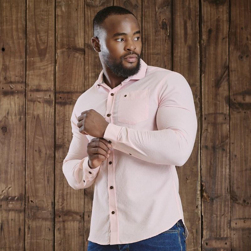 Kingsley Luxury Oxford Dobbie Slim Fit Shirt - Trout
