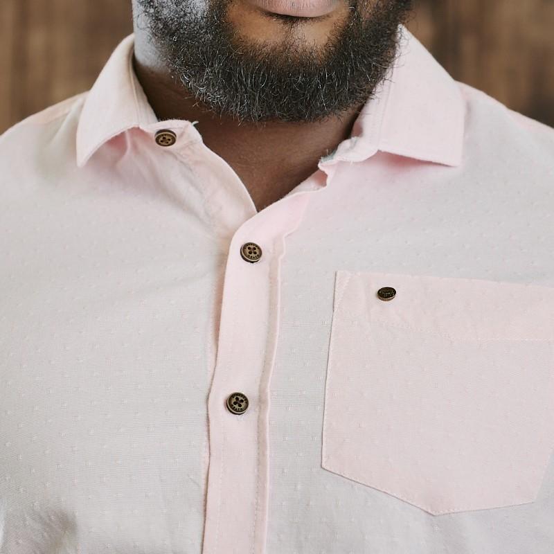 Kingsley Luxury Oxford Dobbie Slim Fit Shirt - Trout