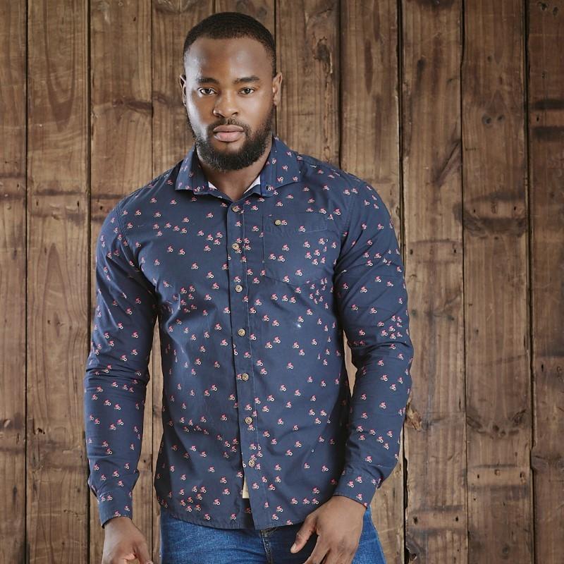 Kingsley Suikerbossie Climb Slim Fit Shirt - Midnight