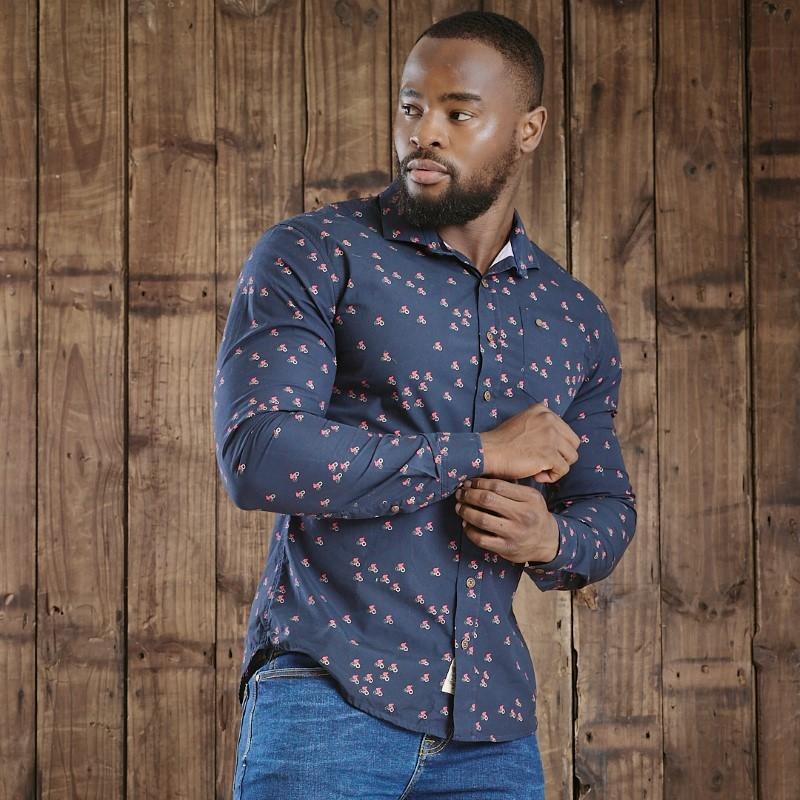 Kingsley Suikerbossie Climb Slim Fit Shirt - Midnight