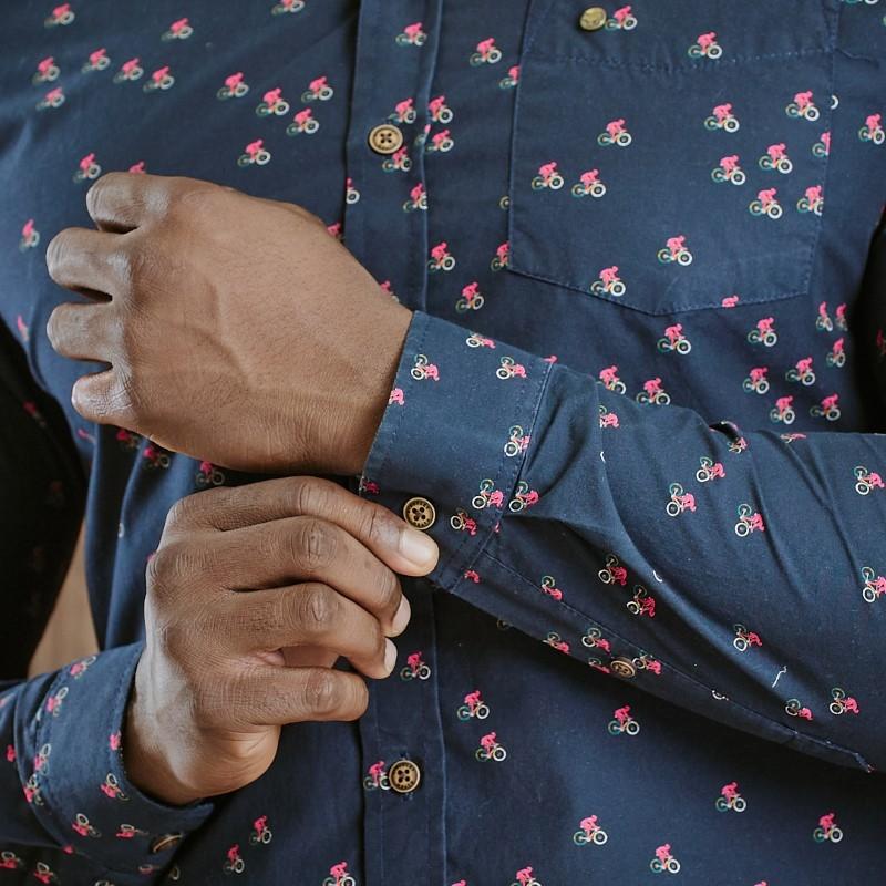 Kingsley Suikerbossie Climb Slim Fit Shirt - Midnight