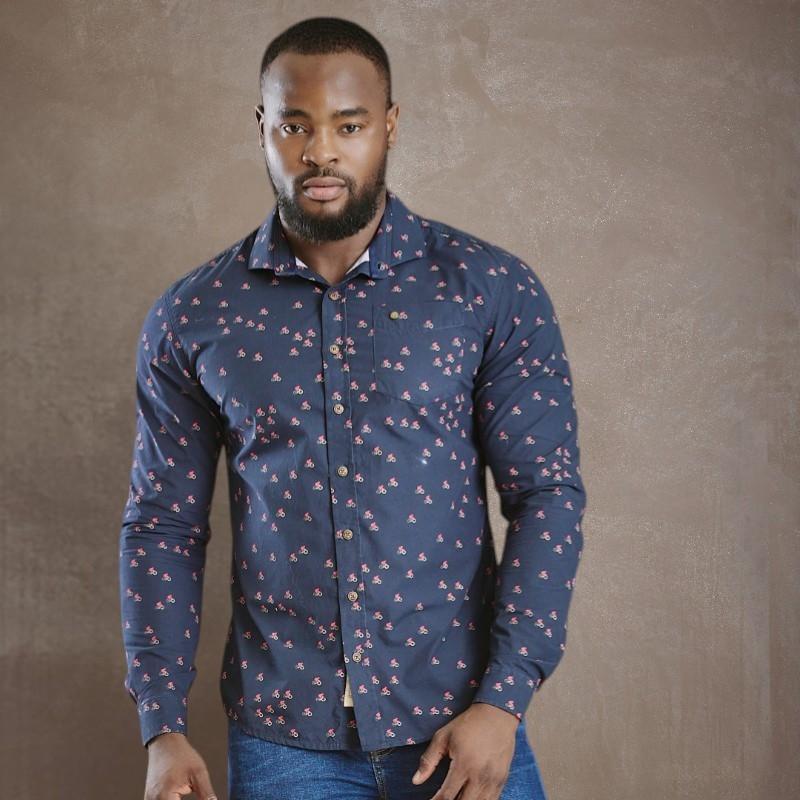 Kingsley Suikerbossie Climb Slim Fit Shirt - Midnight