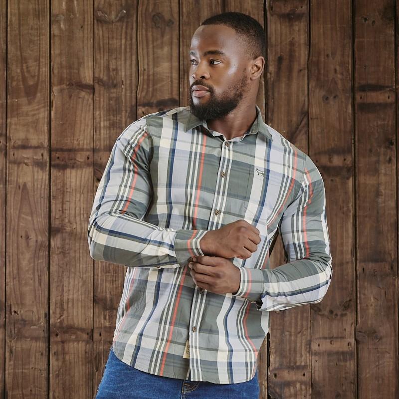 Kingsley Constantia Winelands Muscle Fit Shirt - Fatigue