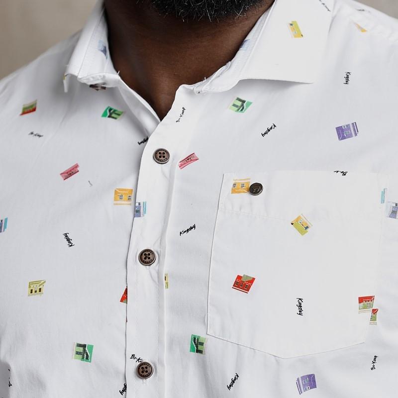 Bo Kaap Slim Fit Shirt - Pelican