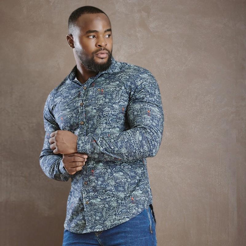 East Coast Livin Slim Fit Shirt - Midnight