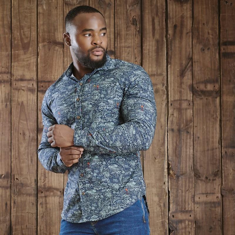 East Coast Livin Slim Fit Shirt - Midnight