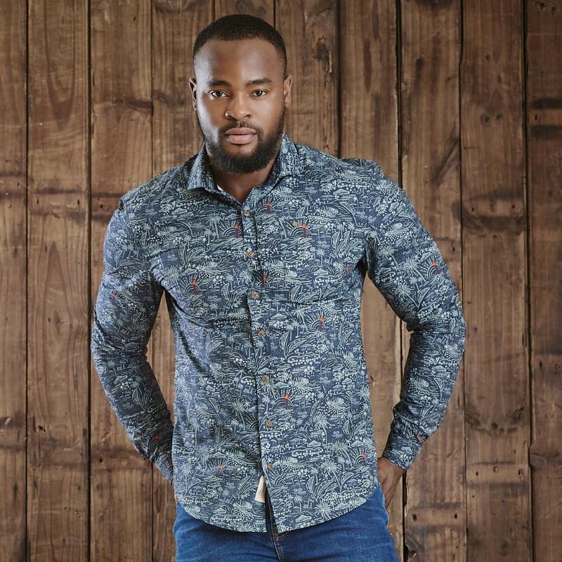 East Coast Livin Slim Fit Shirt - Midnight
