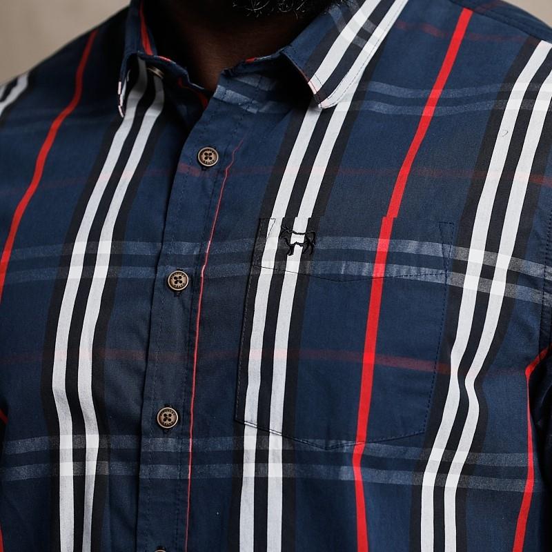 Palm Beach Muscle Fit Shirt - Midnight