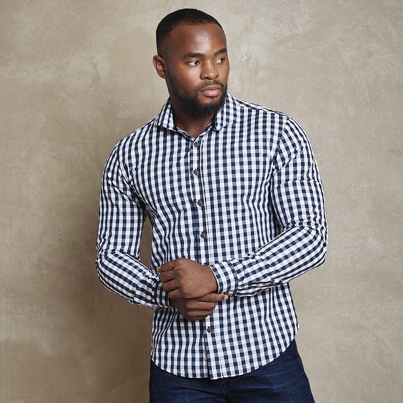 Clarence Escape Slim Fit Shirt - Midnight