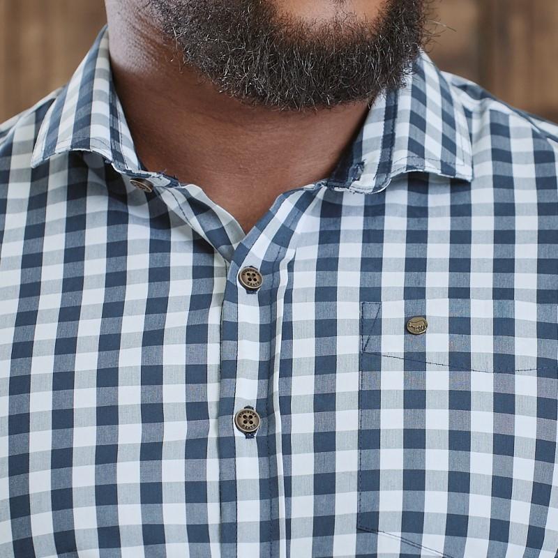 Kingsley Clarence Escape Slim Fit Shirt - Midnight