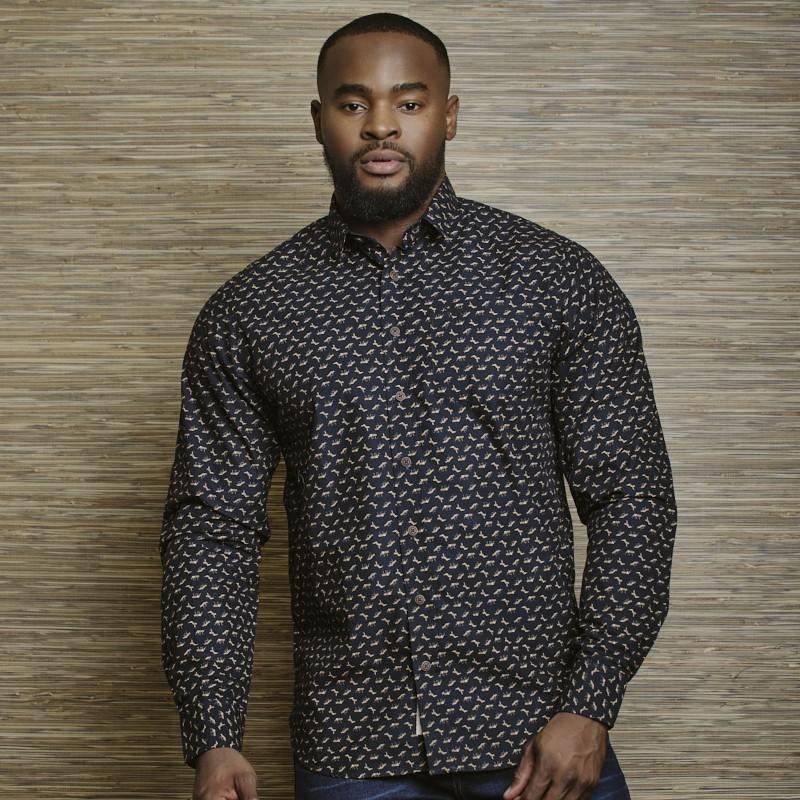 Wild Dog Muscle Fit Shirt - Midnight