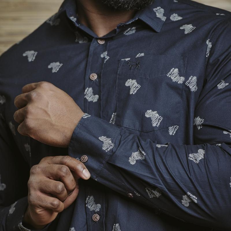 Contour Africa Muscle Fit Shirt - Midnight
