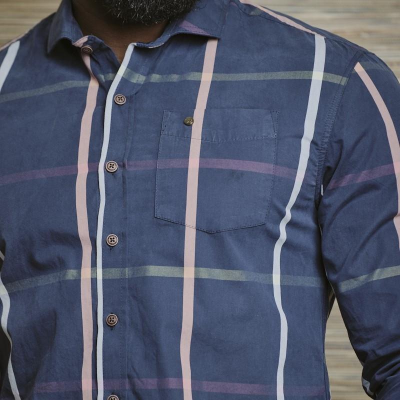 Boulders Slim Fit Shirt - Midnight