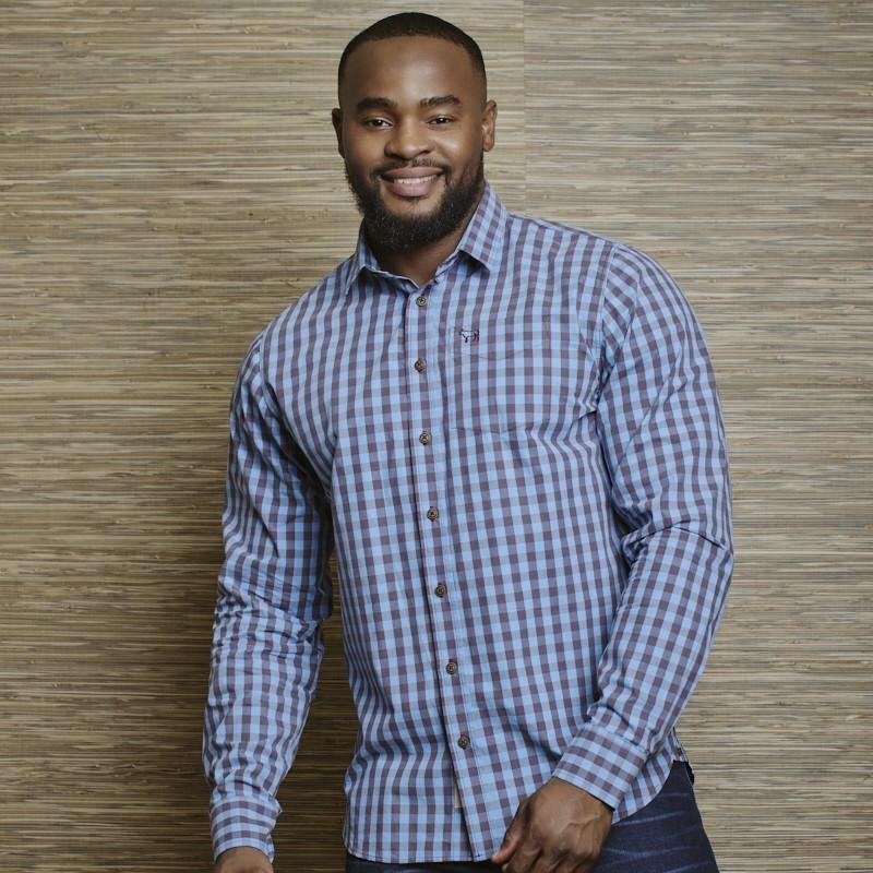 Vintage Vinyard Gingham Muscle Fit Shirt - Merlot