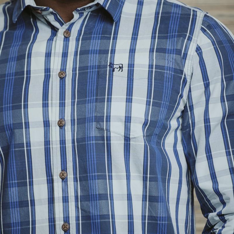 Mnemba Island YD Muscle Fit LS Shirt - Marine