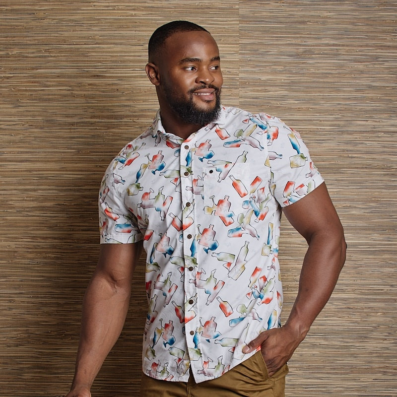 Gin Time Summers Slim Fit Shirt - Pelican