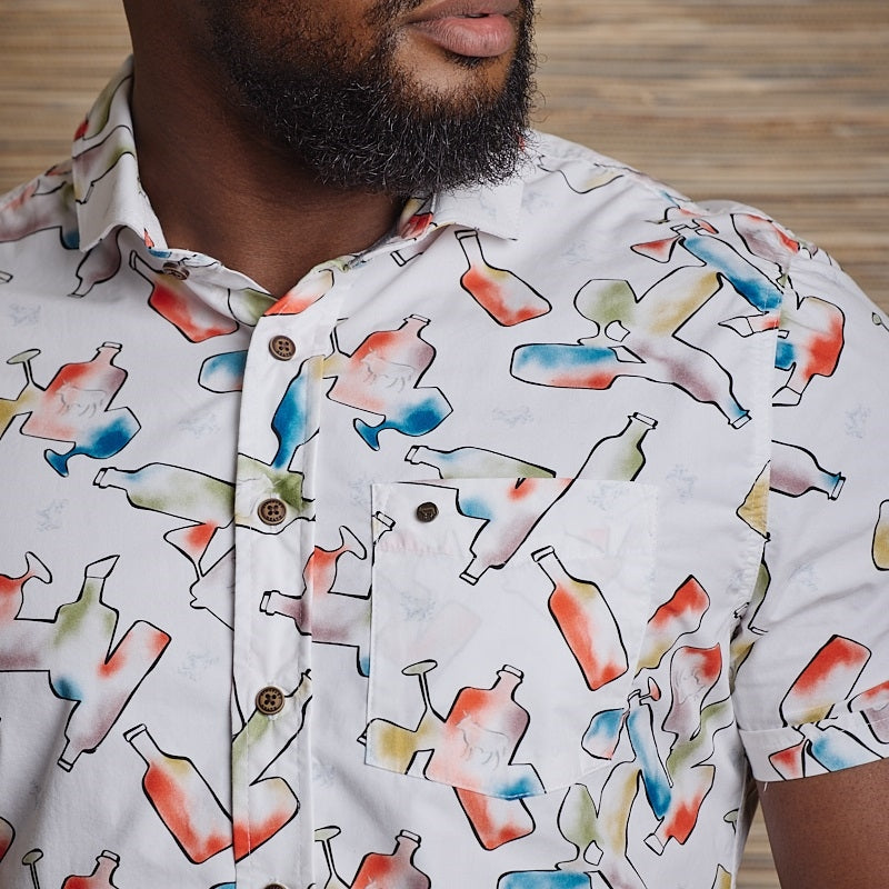 Gin Time Summers Slim Fit Shirt - Pelican