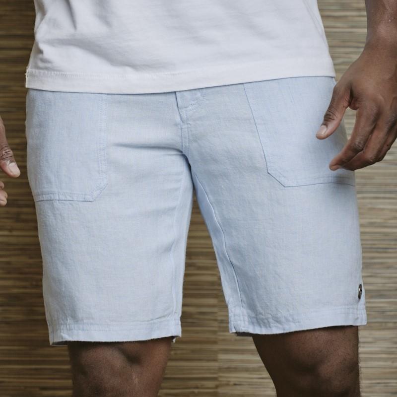 Selati Utility Linen Short - Sky