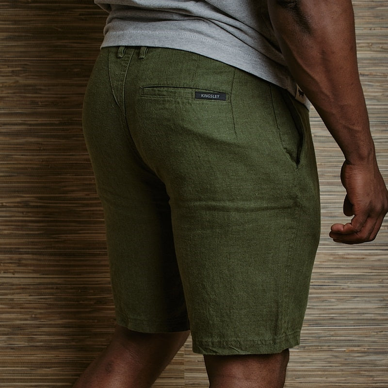 Zuka Linen Chino Short - Fatigue