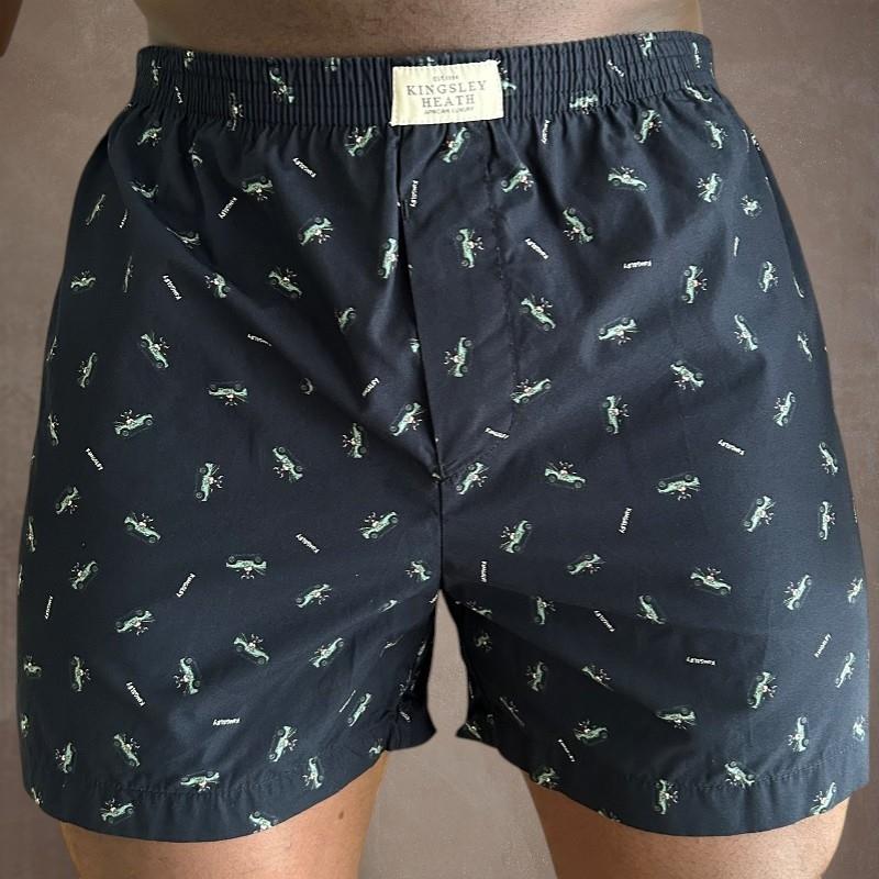 Kingsley African Summer Landy Dude Sleep Short  - Midnight