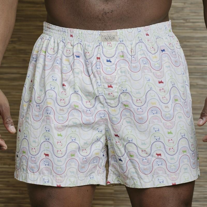 Nguni Sunrise Wave Sleep Short - Pelican