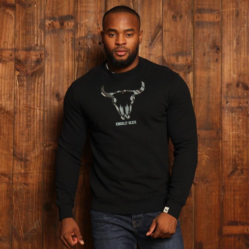 Kingsley Camo Skull Pullover Sweatshirt - Mamba