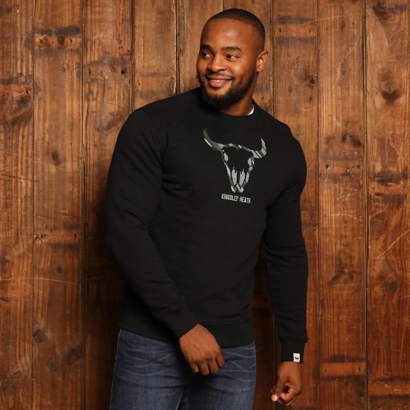 Kingsley Camo Skull Pullover Sweatshirt - Mamba