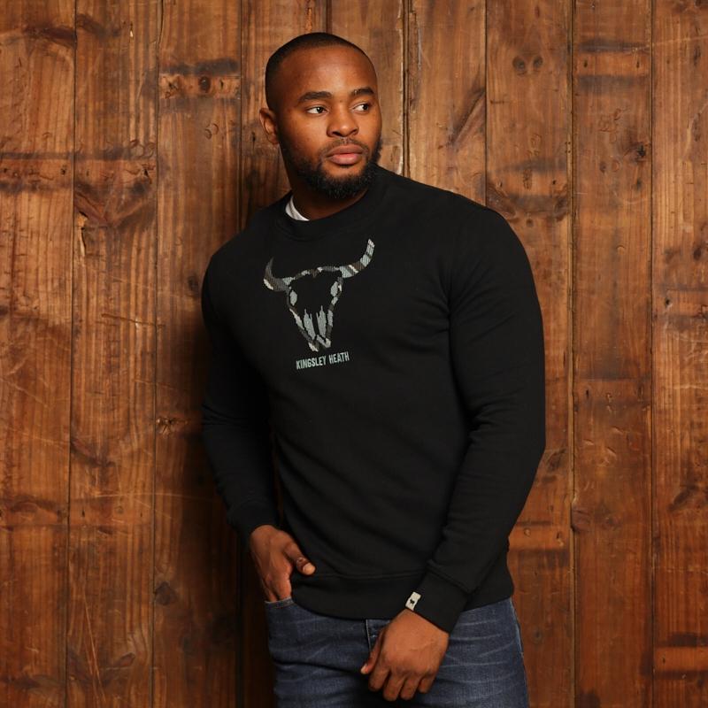 Kingsley Camo Skull Pullover Sweatshirt - Mamba